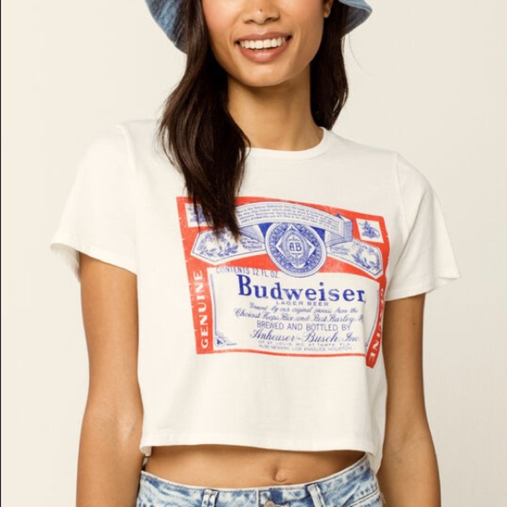 budweiser crop top